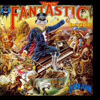 Album art from Captain Fantastic and the Brown Dirt Cowboy by Elton John