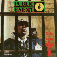 Album art from It Takes a Nation of Millions to Hold Us Back by Public Enemy